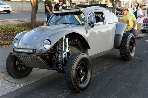 Baja Bug - A heavily modified VW Beetle turned into a Baja Bug. I don't know if this one races ...