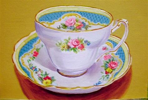 17 Best images about Teacup painting on Pinterest | Papier mache, Tea cups and Still Life