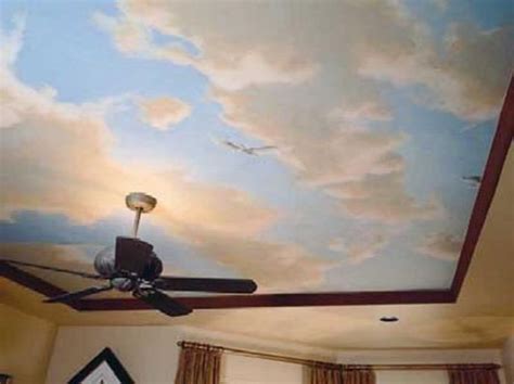 sky ceiling paint design ideas | Ceiling murals, Ceiling paint design ...