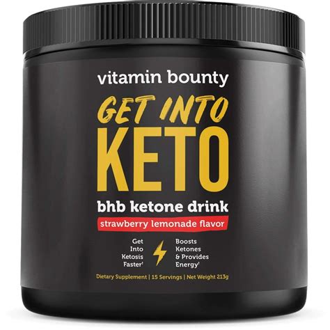 Get Into Keto, Strawberry Lemonade BHB Ketone Drink - Walmart.com - Walmart.com