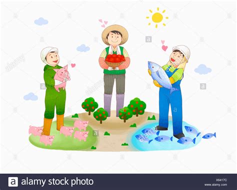 Community Farmer Cut Out Stock Images & Pictures - Alamy