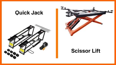 Quick Jack vs Scissor Lift: Total 9 Differences [Listed]