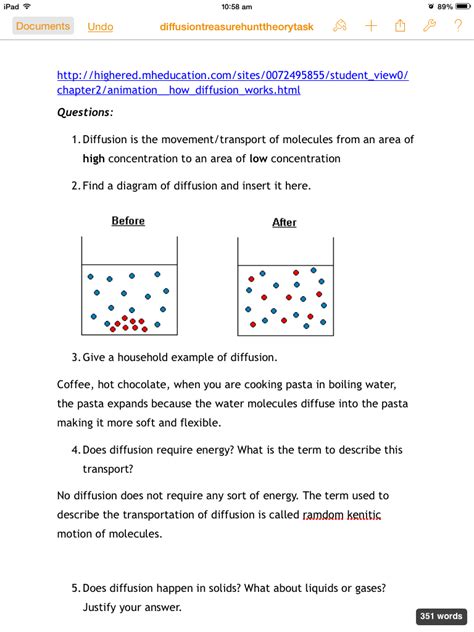 Solute And Solvent Worksheets