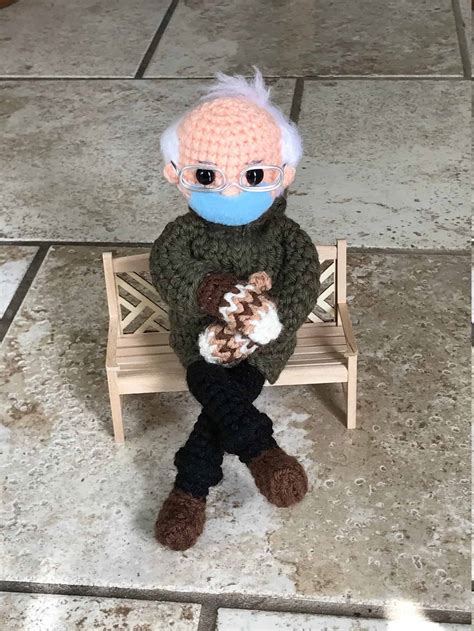 Bernie Sanders Crochet Doll - where to get the pattern.