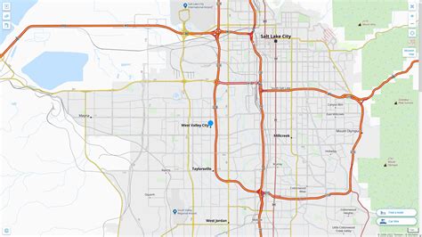 West Valley City, Utah Map