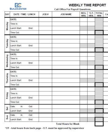 Construction Timesheet Software