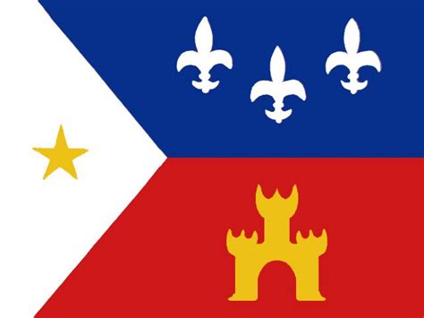 The flag of Acadiana representing the ethnic Acadiana(Cajun) region of ...