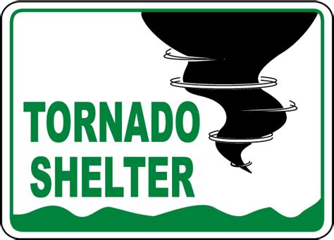 Tornado Shelter Sign - Claim Your 10% Discount