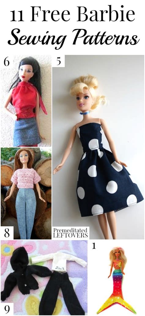 10 Free Barbie Sewing Patterns