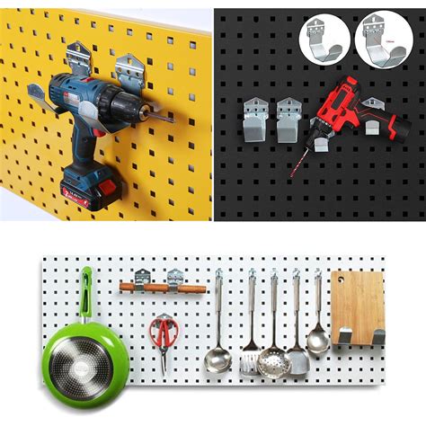 Steel Pegboard Accessories - 4Pcs Rod Hooks Brackets Set – HEARTDECO