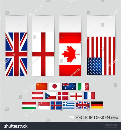 World Flags Vector Illustration Stock Vector (Royalty Free) 108168296 | Shutterstock