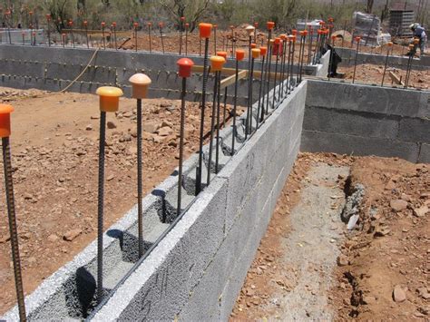 Stem wall construction using Earth Friendly Building Material ICF 10" Block. | House in the ...