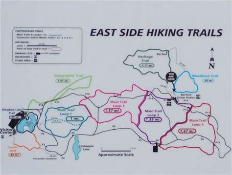 Morton Arboretum Trail Map - Long Dark Ravine Map