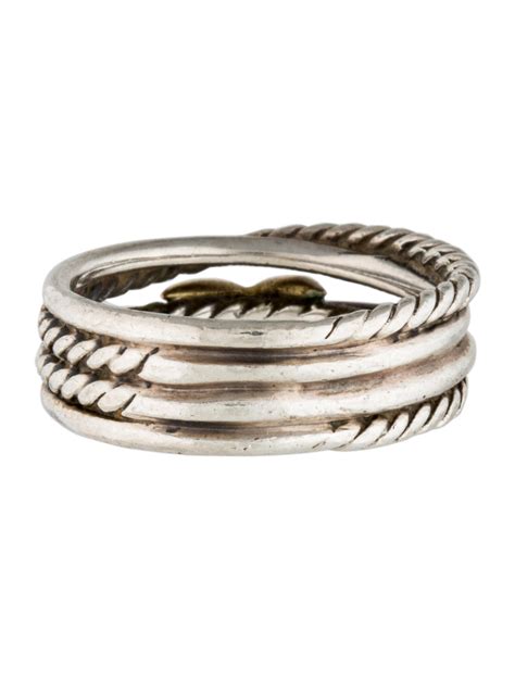 David Yurman X Crossover Ring - Rings - DVY29608 | The RealReal