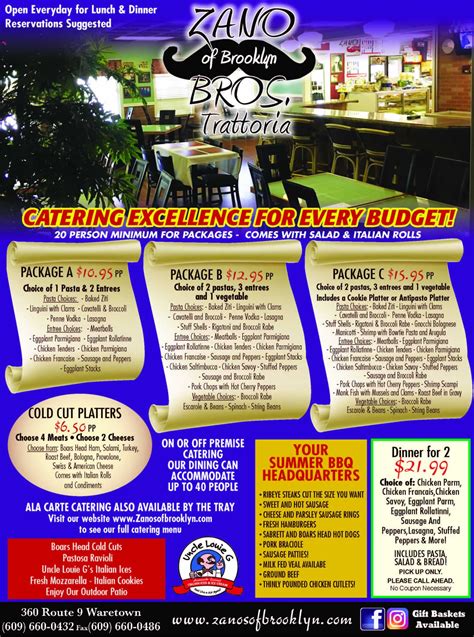 - Zano's Brothers Italian Market & Trattoria