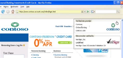 The Extended Validation certificate fields dis- played by the Firefox... | Download Scientific ...