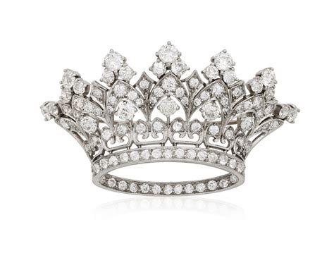 DIAMOND SET CROWN BROOCH, | Christie’s