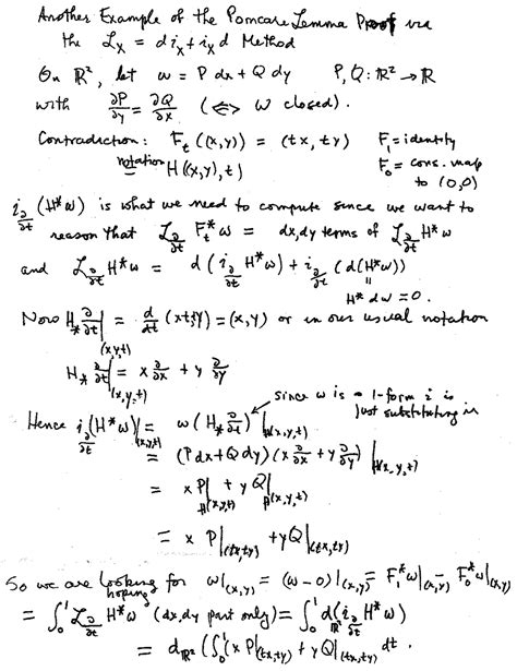 Example of The Poincare Lemma Proof - Differential Topology | MATH 225A | Study notes Topology ...