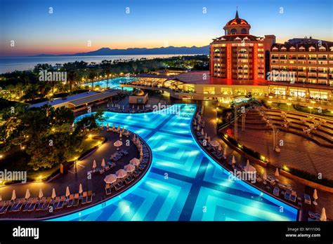 Antalya, Turkey - October 15, 2017: Luxurious all inclusive Delphin Be Grand hotel on ...