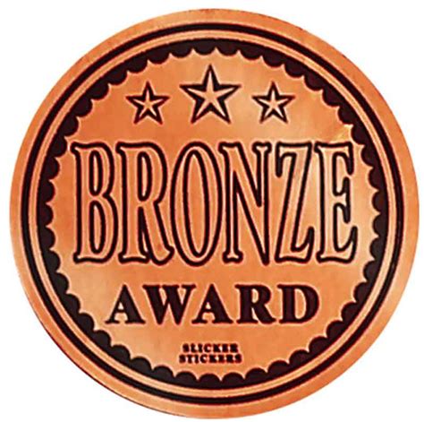 Bronze Award Stickers – School Merit Solutions