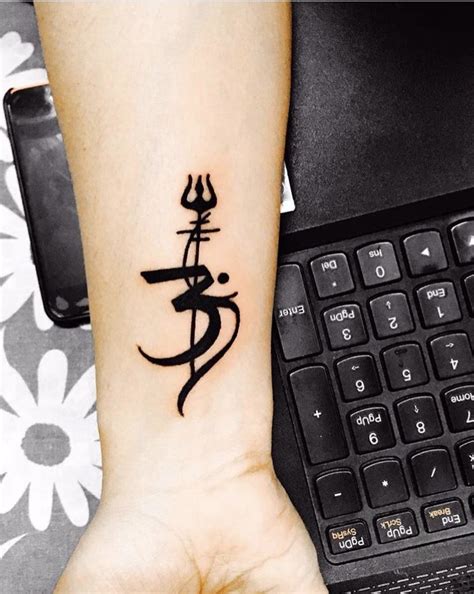 Aum with Trishul 🕉♐️ Tattoo | Trishul tattoo designs, Trishul tattoo, Shiva tattoo design