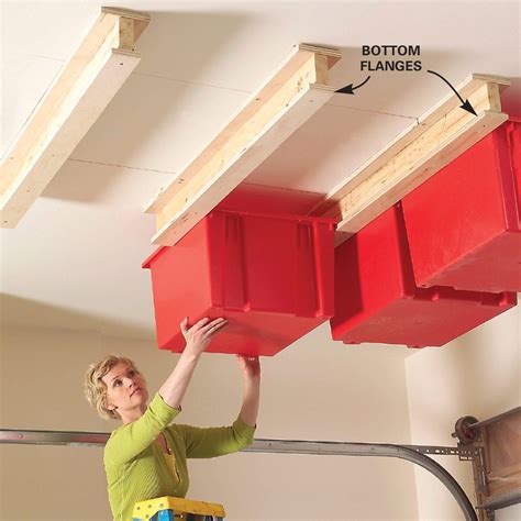 Create a Sliding Storage System On the Garage Ceiling | The Family Handyman