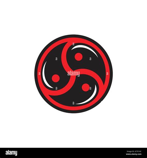 yin yang circle rotate logo vector Stock Vector Image & Art - Alamy