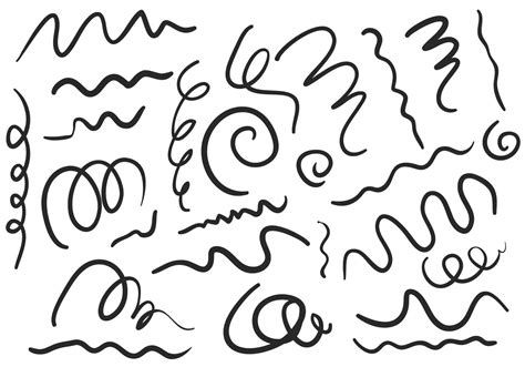 Squiggle vector set 162200 Vector Art at Vecteezy