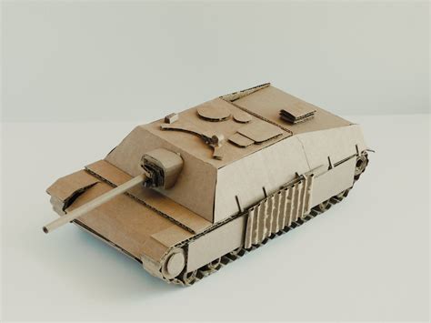 How to Make a Cardboard Jagdpanzer WW2 German Tank : 9 Steps (with ...