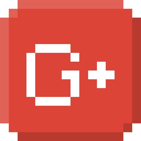 Google, pixel, logo, social media, red icon - Free download