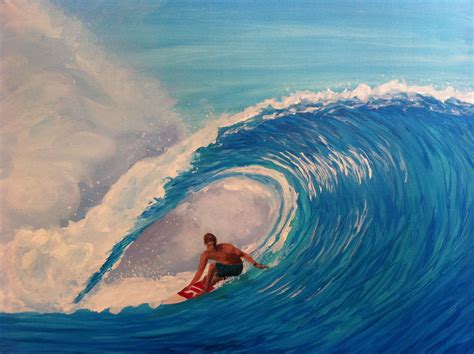 Acrylic on canvas by Newport Loft Surf Art | Surf art, Surf painting ...