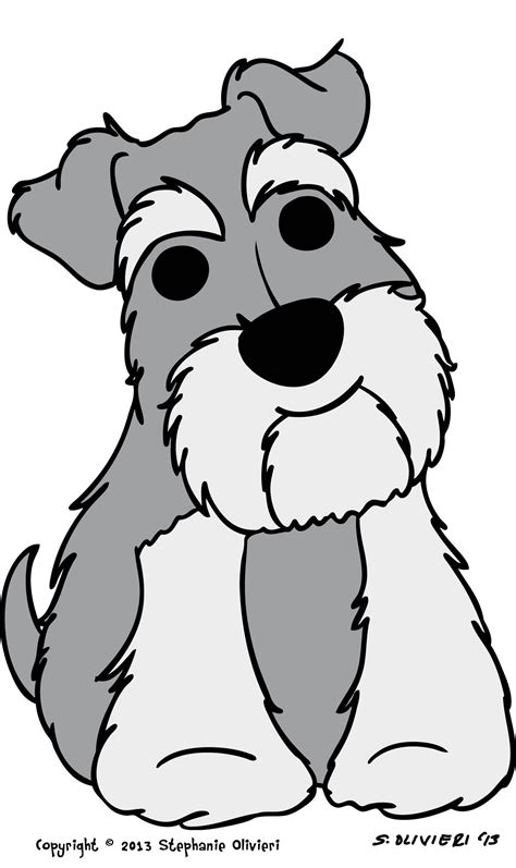 New Schnauzer design! | Schnauzer, Schnauzer art, Dog drawing