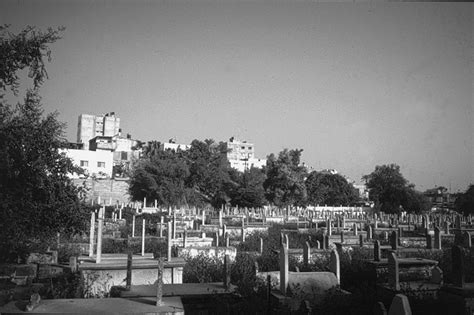 View of the old city of Gaza from north-east showing north-east ...