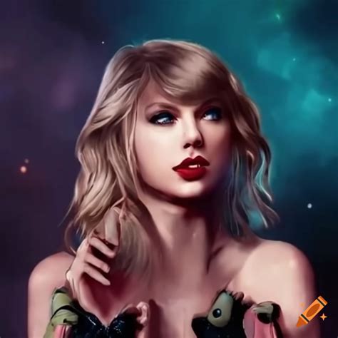 Taylor swift with eevee pokemon character on Craiyon