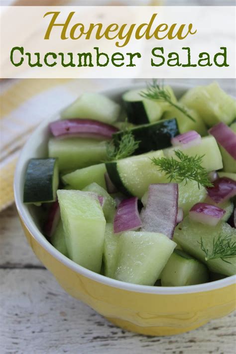 Honeydew Cucumber Salad - BargainBriana