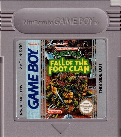 Teenage Mutant Ninja Turtles: Fall of the Foot Clan (1990) Game Boy box ...