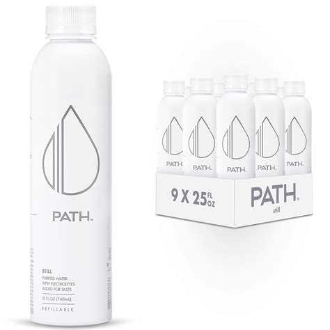 Amazon.com : PATH Still Bottled Water - Ultra-Purified, pH-Balanced Purified Water in Aluminum ...