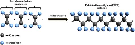 Molecular structure of polytetrafluoroethylene (PTFE) | Download ...