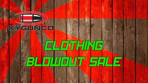 Annual Clothing Blowout Sale - YouTube