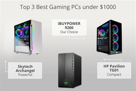 7 Best Gaming PCs Under $1000 in 2024