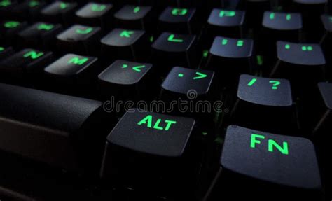 Keyboard stock photo. Image of green, black, dark, gaming - 146297036