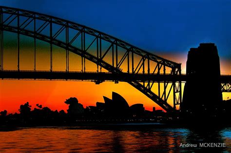 "Sunrise, Sydney Harbour Bridge and Opera House" by Andrew MCKENZIE ...