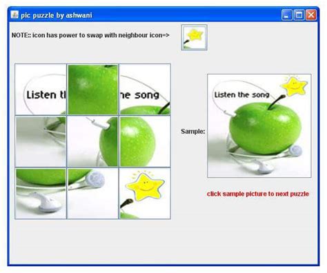 Picture Puzzle Game in Java with Source Code - javatpoint