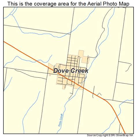 Aerial Photography Map of Dove Creek, CO Colorado