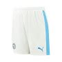 Shorts Puma Manchester City Home Kit Shorts 2023-2024 White-Team Light Blue - Fútbol Emotion