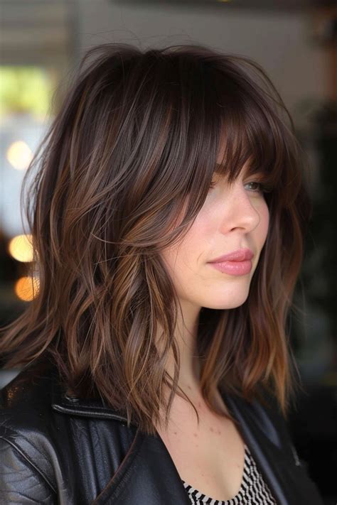 Medium Length Hairstyles With Layers And Bangs : 25 Latest Medium Length Hairstyles With Bangs ...