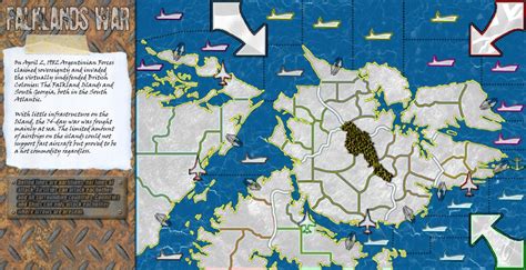 Falklands War Map