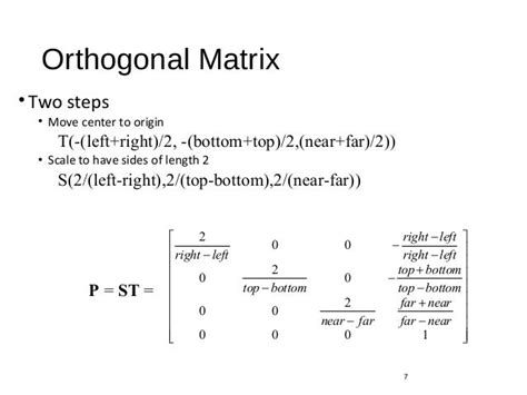 Projection Matrix Formula - projection