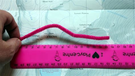 How to use a Map Scale to Measure Linear Distance - YouTube