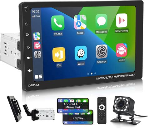 Single Din Car Stereo Apple Carplay, Rimoody 9 Inch Touch Screen Car ...